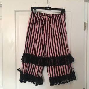 Black & Pink Lip Service Lolita Candy Bloomers